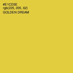 #E1CD3E - Golden Dream Color Image